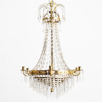 A 19th century chandelier.