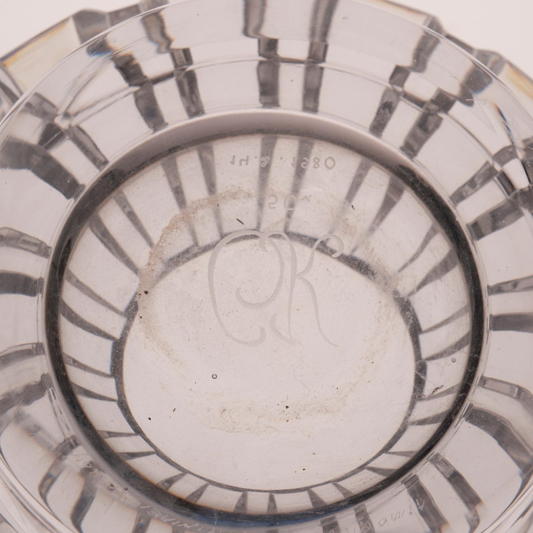 SKÅL, glas, signerad "Aimo Okkolin, Riihimäenlasi Oy".