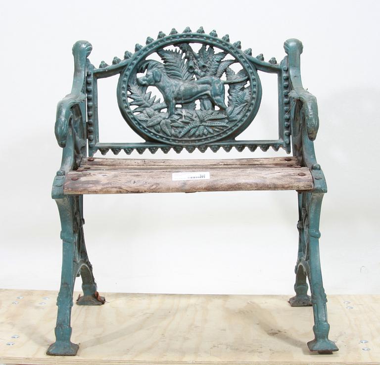 TRÄDGÅRDSFÅTÖLJ, gjutjärn, 1900-tal.