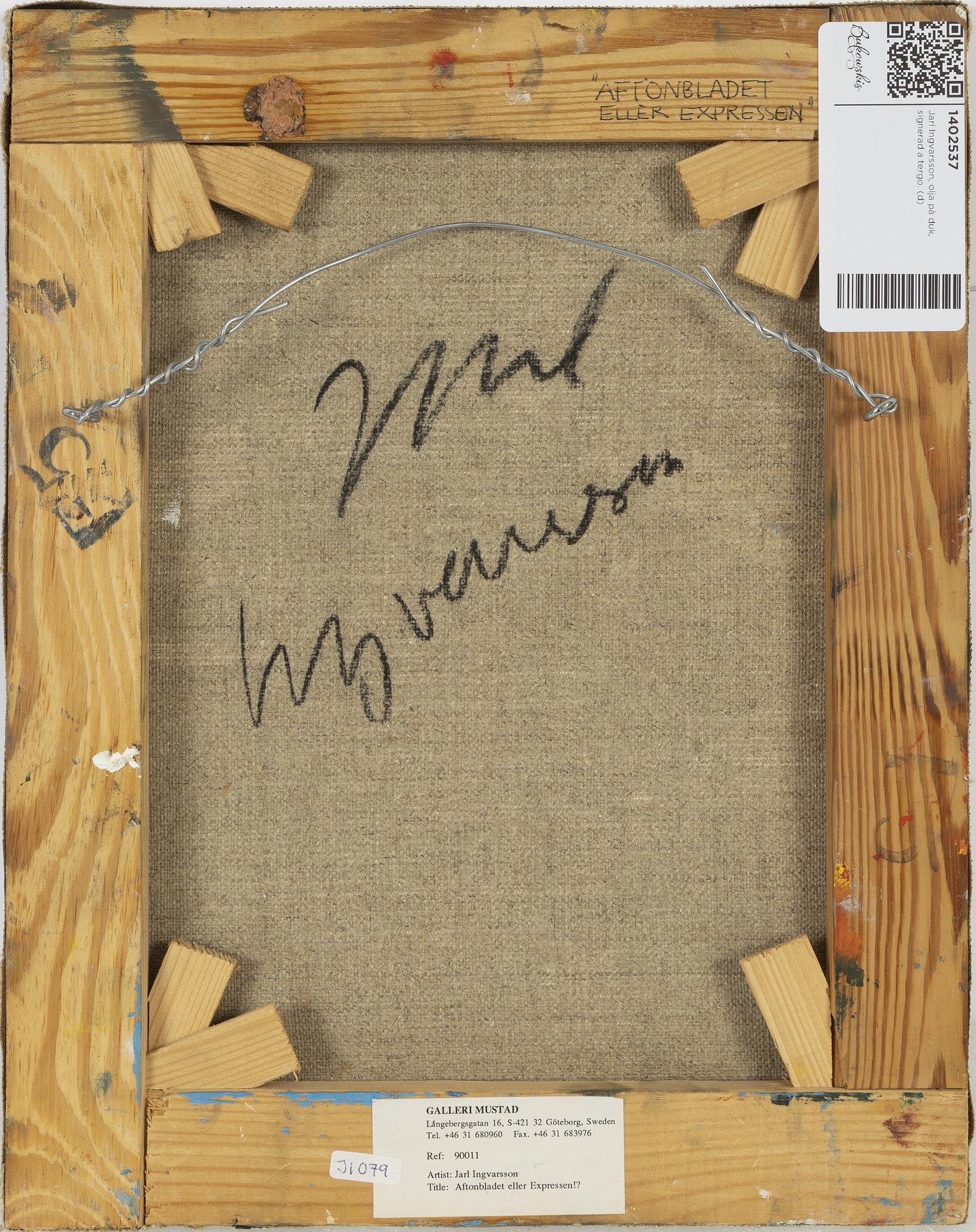 Jarl Ingvarsson, "Aftonbladet eller Expressen".