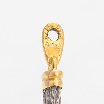 Armband, "Force 10", 18K guld och stål. Fred, Paris 1980-tal.