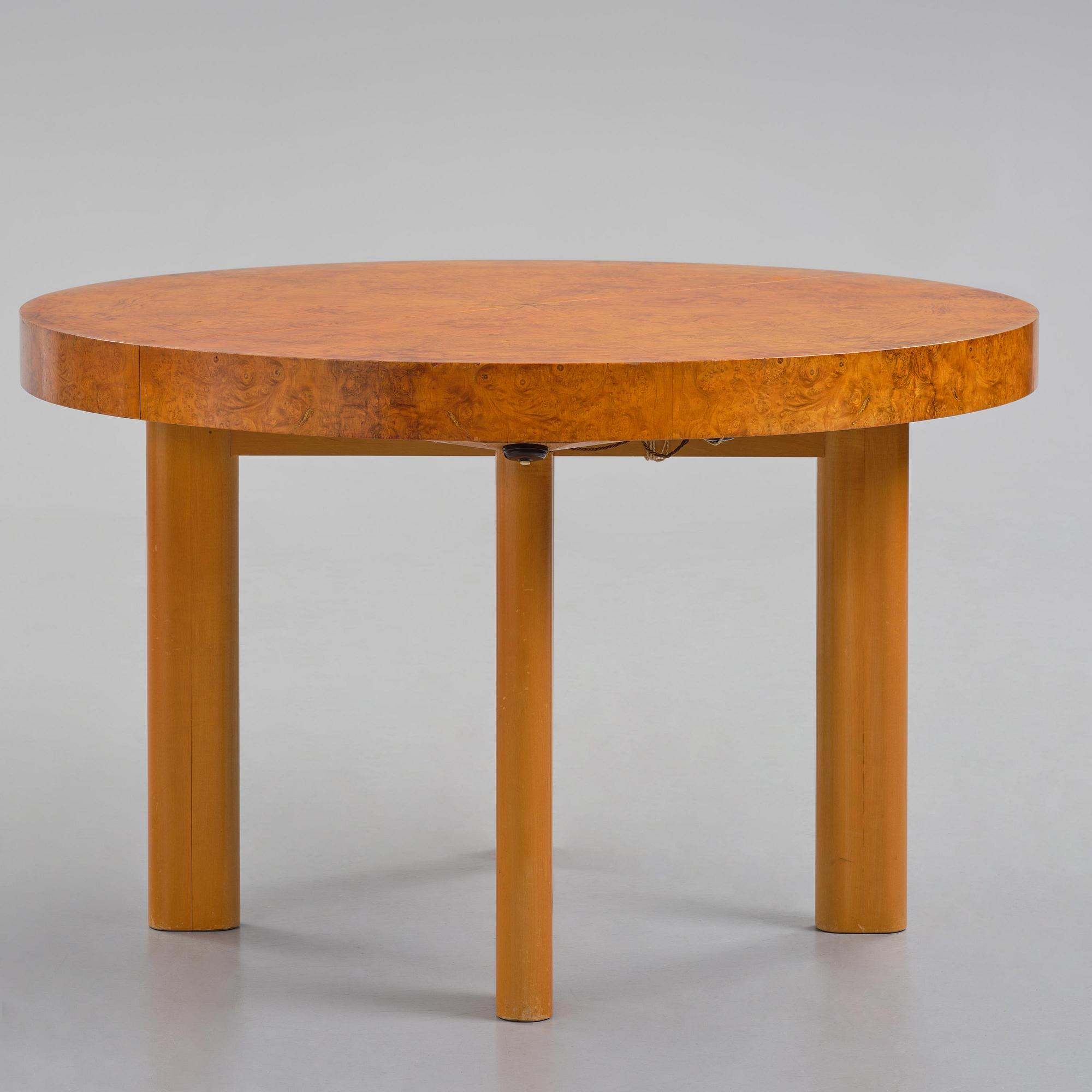Axel Einar Hjorth, a five-piece "Birka" dining suite, Nordiska Kompaniet, Sweden, 1930s.