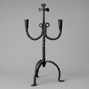 LJUSSTAKE, järnsmide, 1700/1800-tal.
