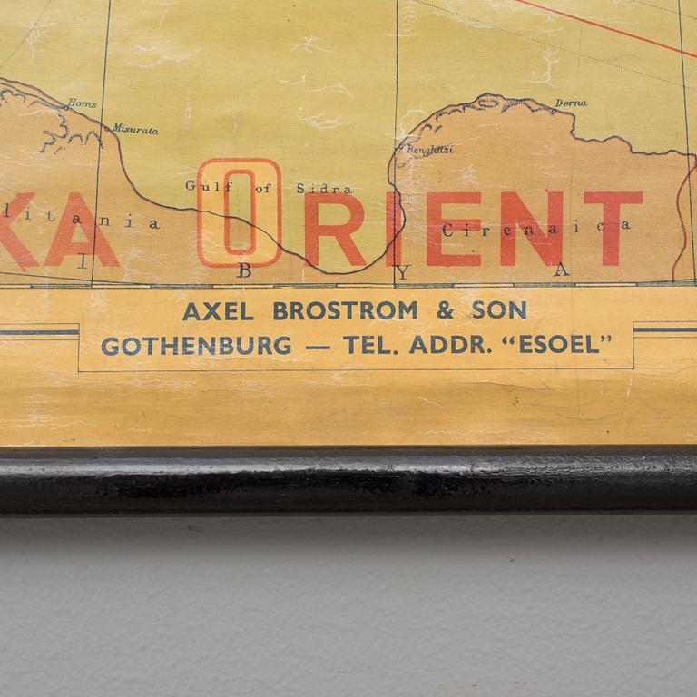 REDERIKARTA, "Svenska Orient Linjen". Georg Philip & son, London, 1938-1939.