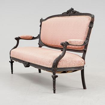 SOFFA, Louis XVI-stil, omkring 1900.