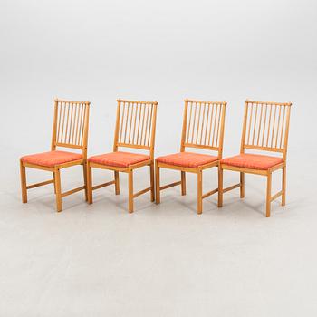 Yngve Ekström, four "Furubo" chairs by Swedese, late 20th century.