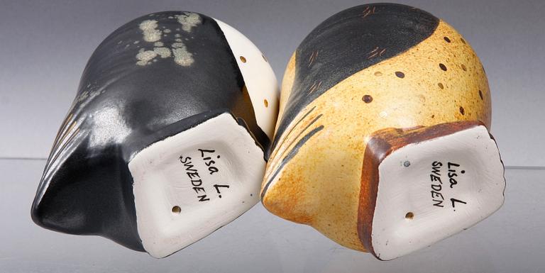 FIGURINER, 3 st, keramik, Lisa Larson.