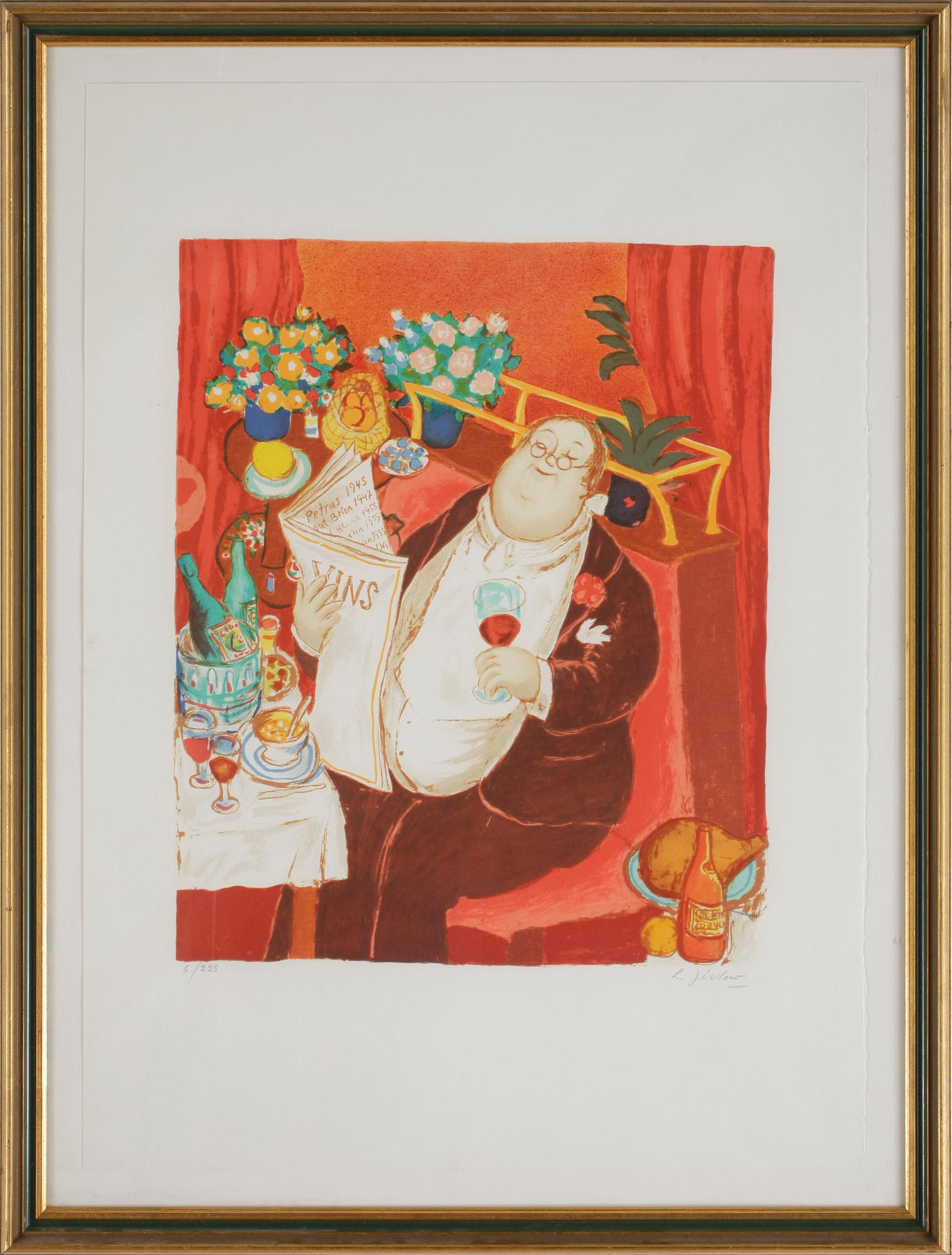 LENNART JIRLOW, färglitografi, signerad och numrerad 6/225.