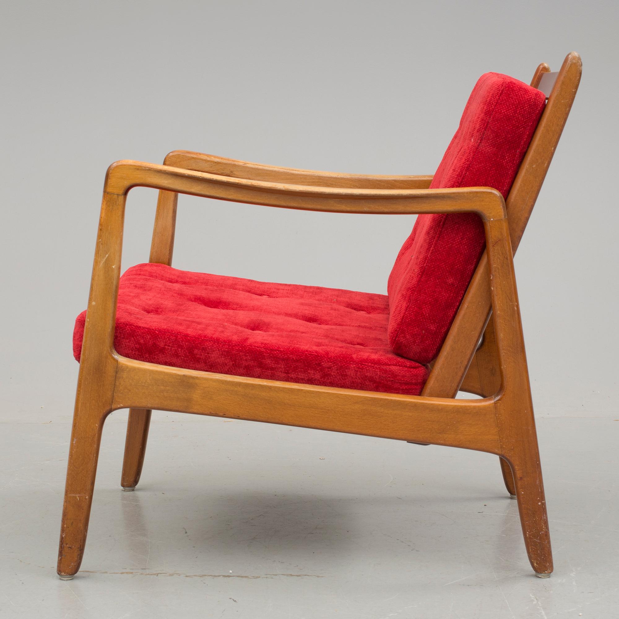 FÅTÖLJ, Ole Wanscher, France Daverkosen, 1900-talets andra hälft.