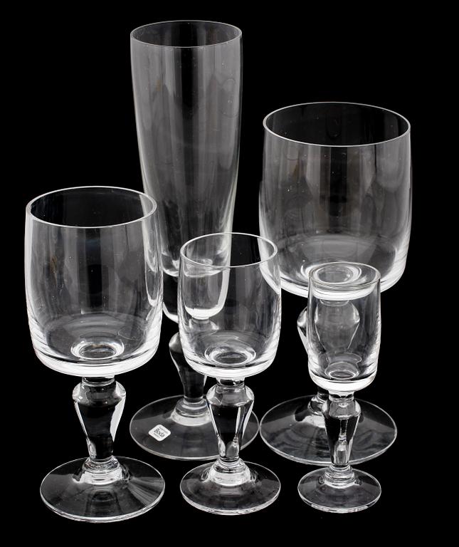 GLASSSERVIS, 46 delar, "Dragon", Bertil Vallien, Boda.