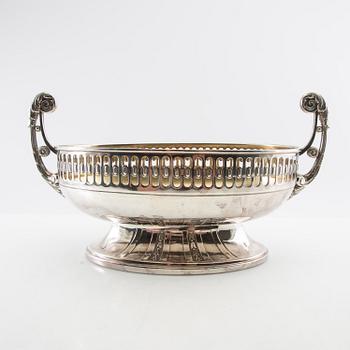 Jardinière, 1920s, silver plate.