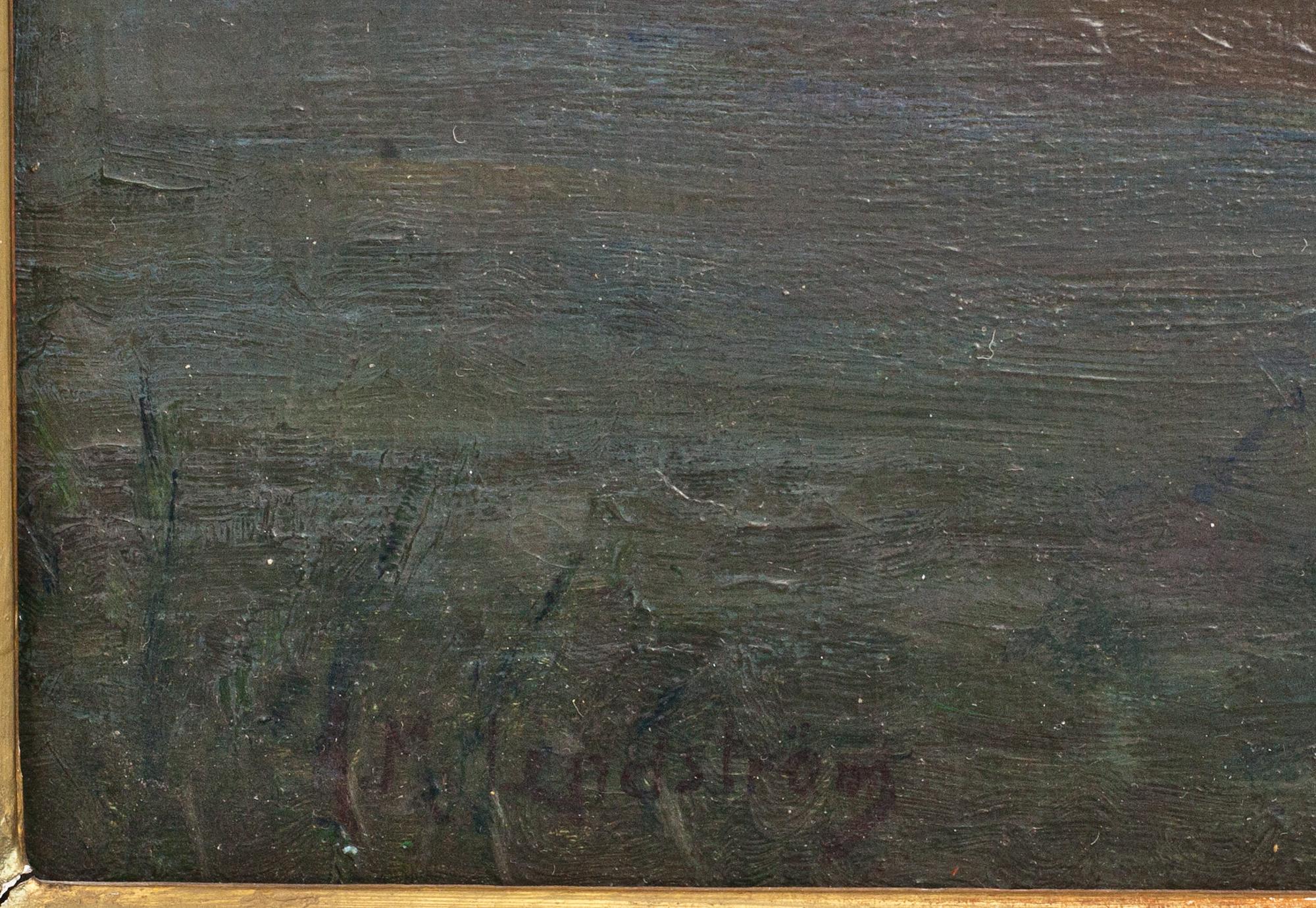 ARVID MAURITZ LINDSTRÖM, olja på duk, signerad.