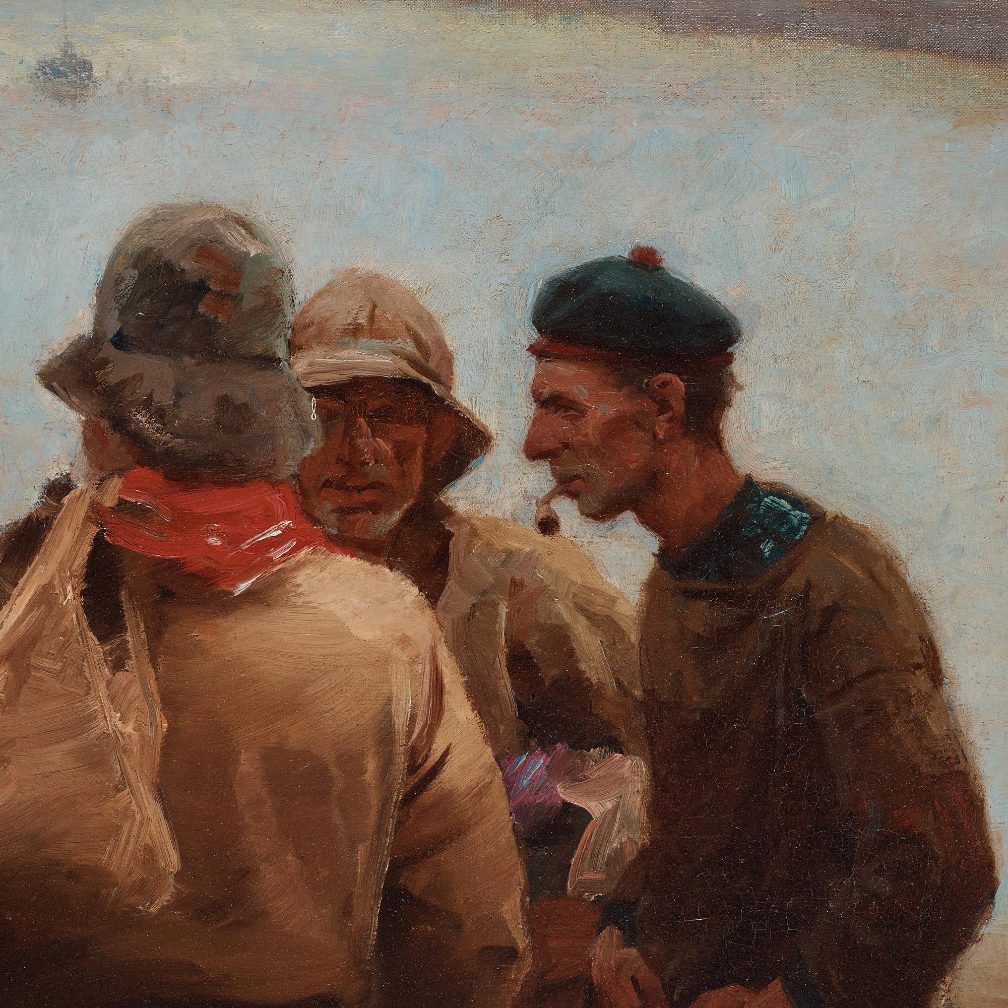 LAURITZ TUXEN, olja på duk, signerad L. Tuxen och daterad 1887.