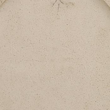 Birger Kaipiainen, dekorationstallrik, keramik, signerad Kaipiainen Arabia.