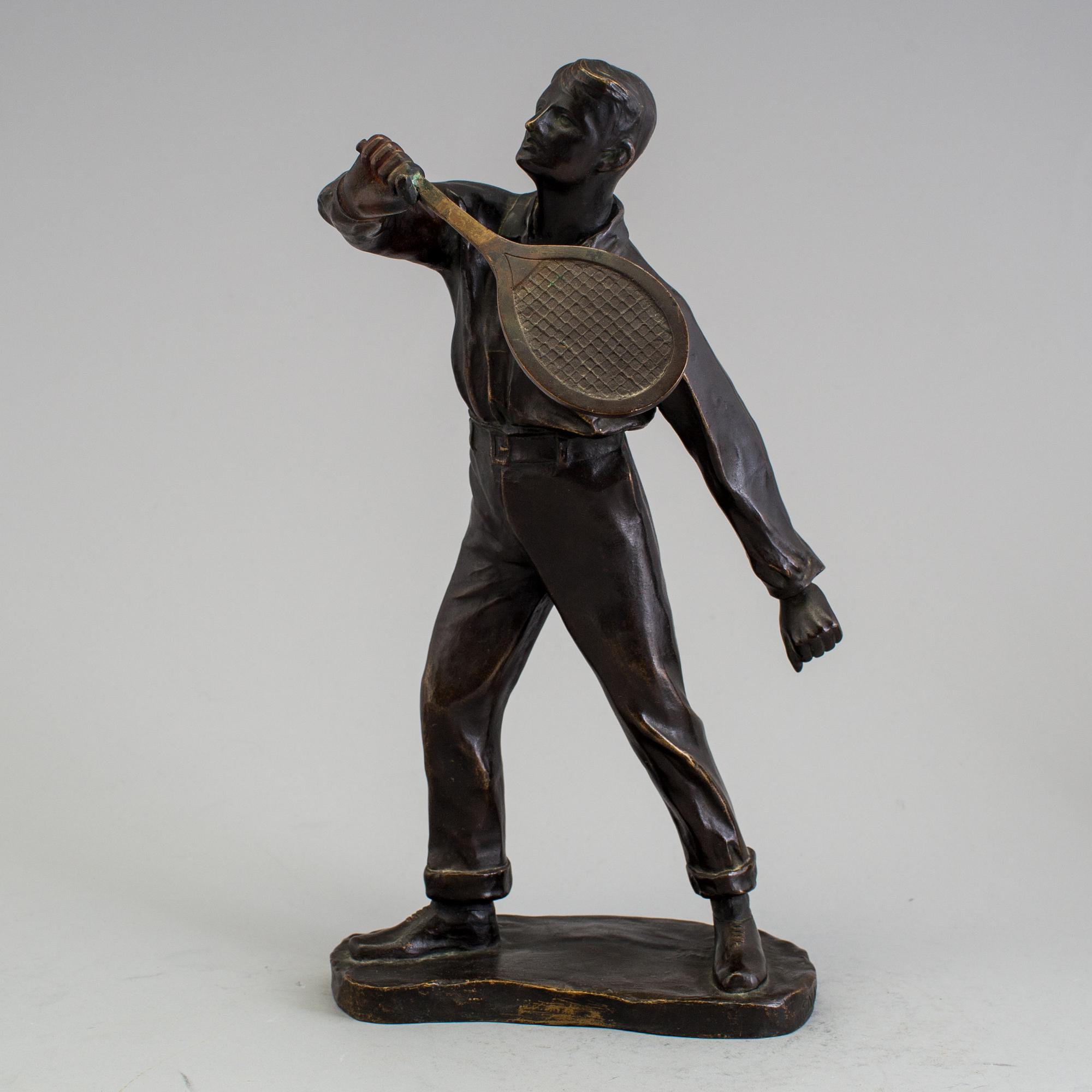 VITTORIO GÜTTNER, a bronze sculpture. Signed. Foundry marks F Dunn Co.