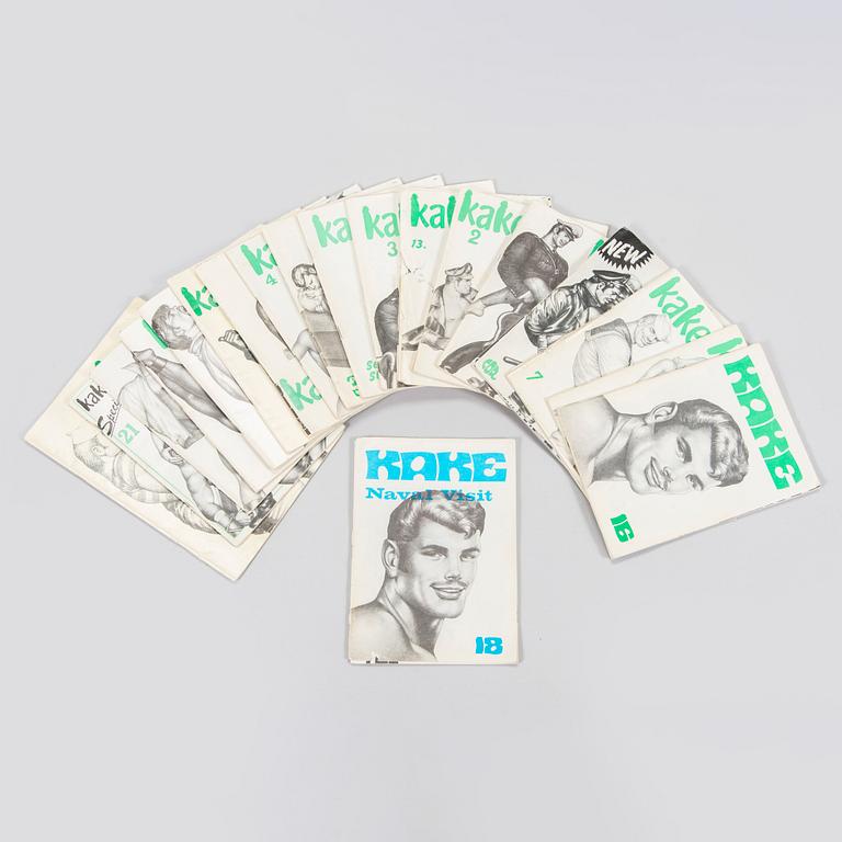 Tom of Finland (Touko Valio Laaksonen), comic books, 19 pcs, "Kake", 1960s-80.