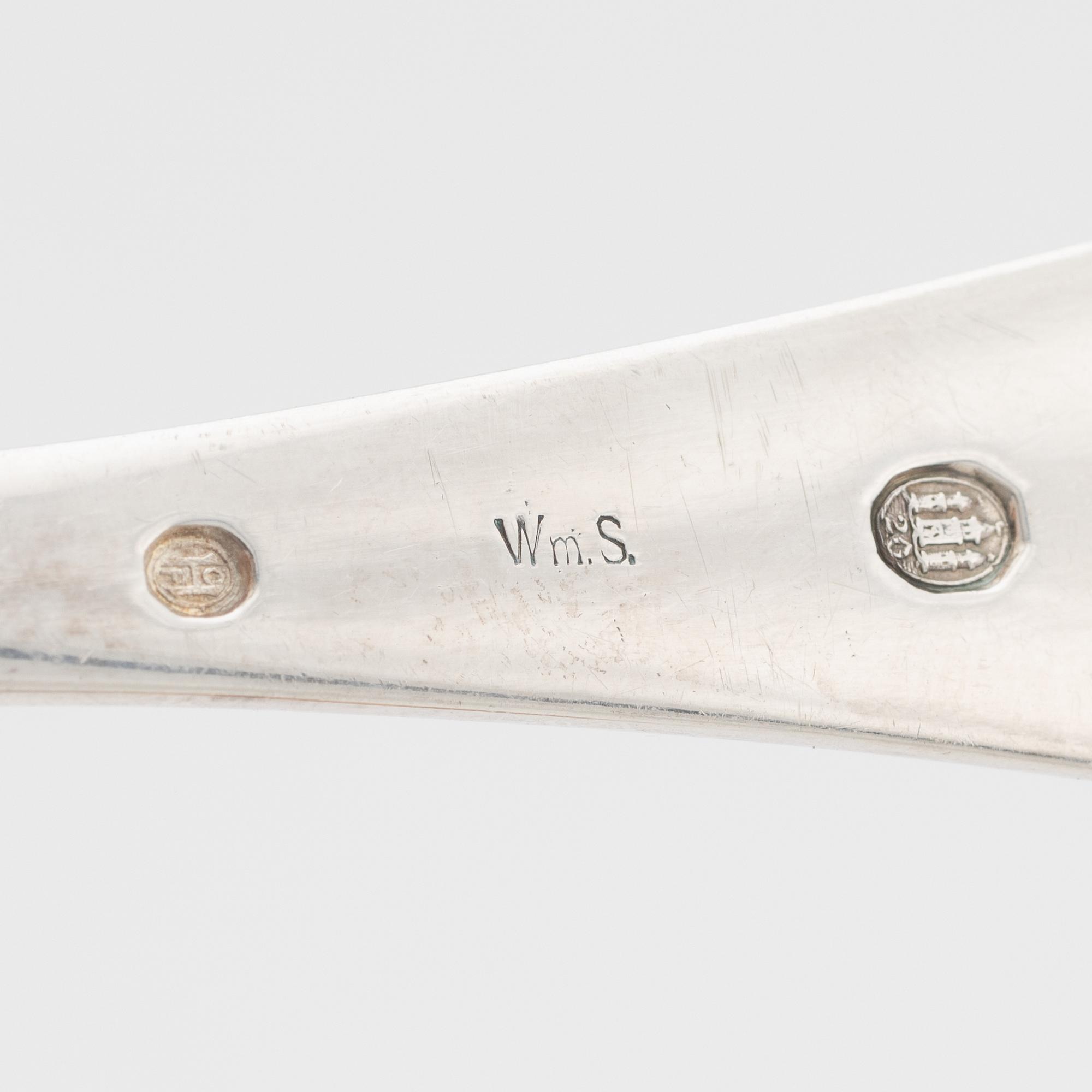 Besticksservis, silver, 124 delar, silver, Danmark, bl a C. Holm, Köpenhamn 1911 .