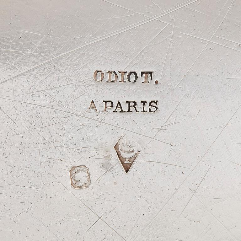 An Odiot silver dish, Paris France, latter half of the 19th century.