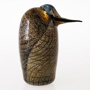 OIVA TOIKKA, a glass bird, signed Oiva Toikka Nuutajärvi.