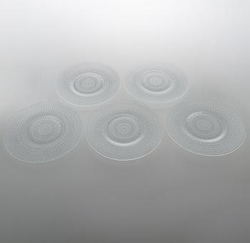 OIVA TOIKKA, LAUTASIA, 5 kpl, "Kastehelmi",  Nuutajärvi.