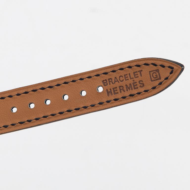 Hermès, a black leather bracelet 'Kelly', special order 2004.