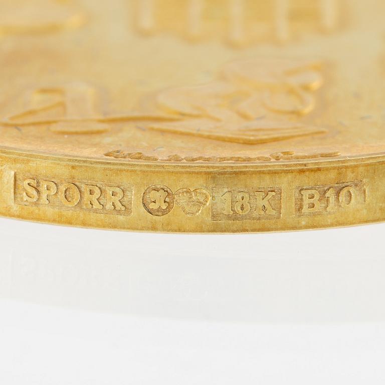 Commemorative medal, LM Ericsson 1876-1976, 18K gold, Sporrong.