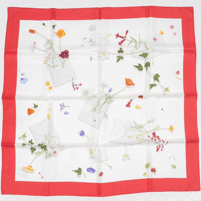 Hermès, scarf, "Des Fleures Pour le Dire".