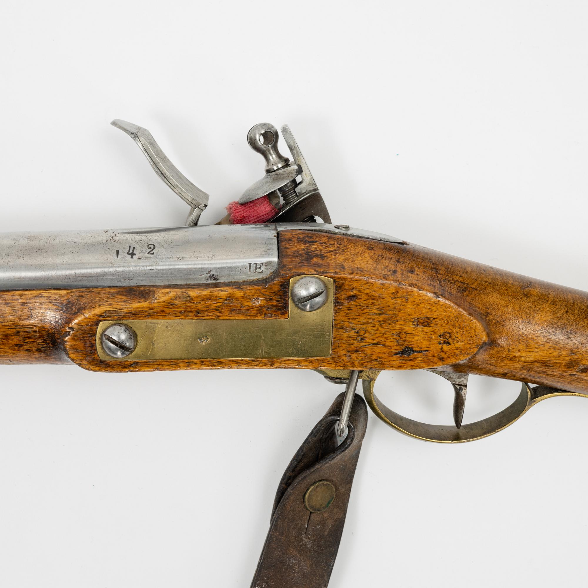 A Swedish flintlock gun 1815-26 pattern.