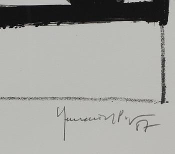 JOAN HERNANDEZ PIJUAN, litografi. Sign o dat 87. Numr 69/100.