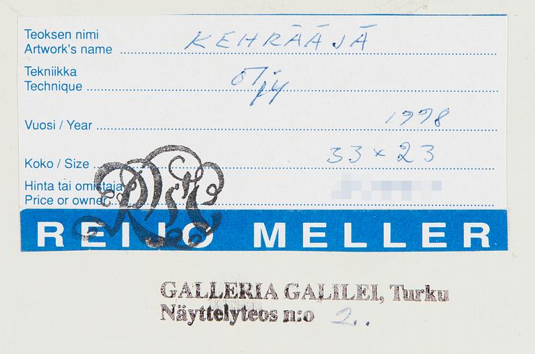 Reijo Meller, "Kehrääjä".