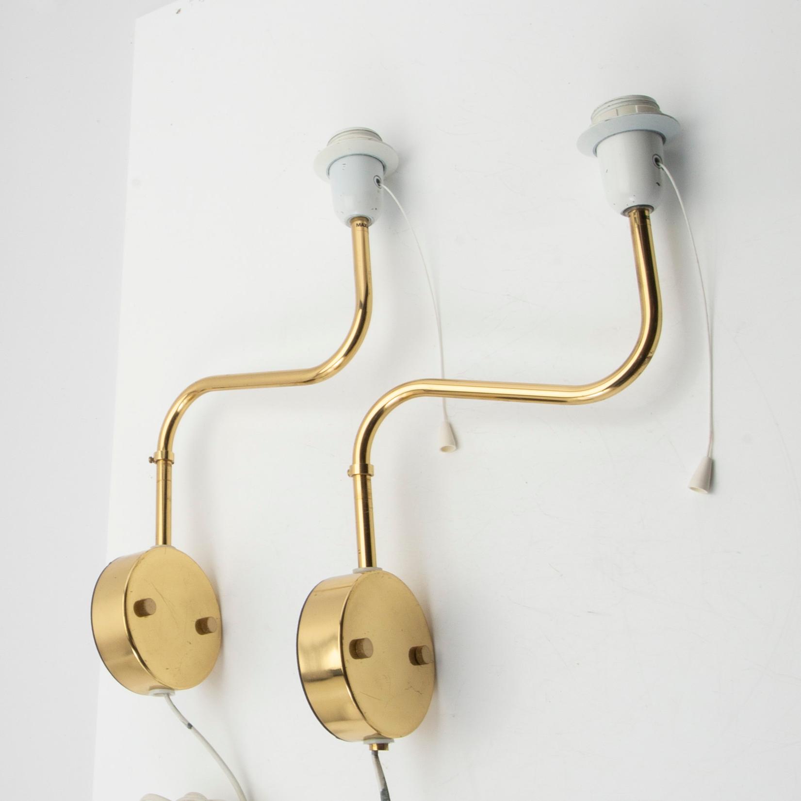 Bergboms, Wall lamps, a pair, "V-176", second half of the 20th century.