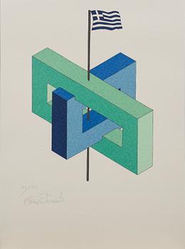 OSCAR REUTERSVÄRD, färglitografier 15 st i mapp signerade och numrerade 43/190.