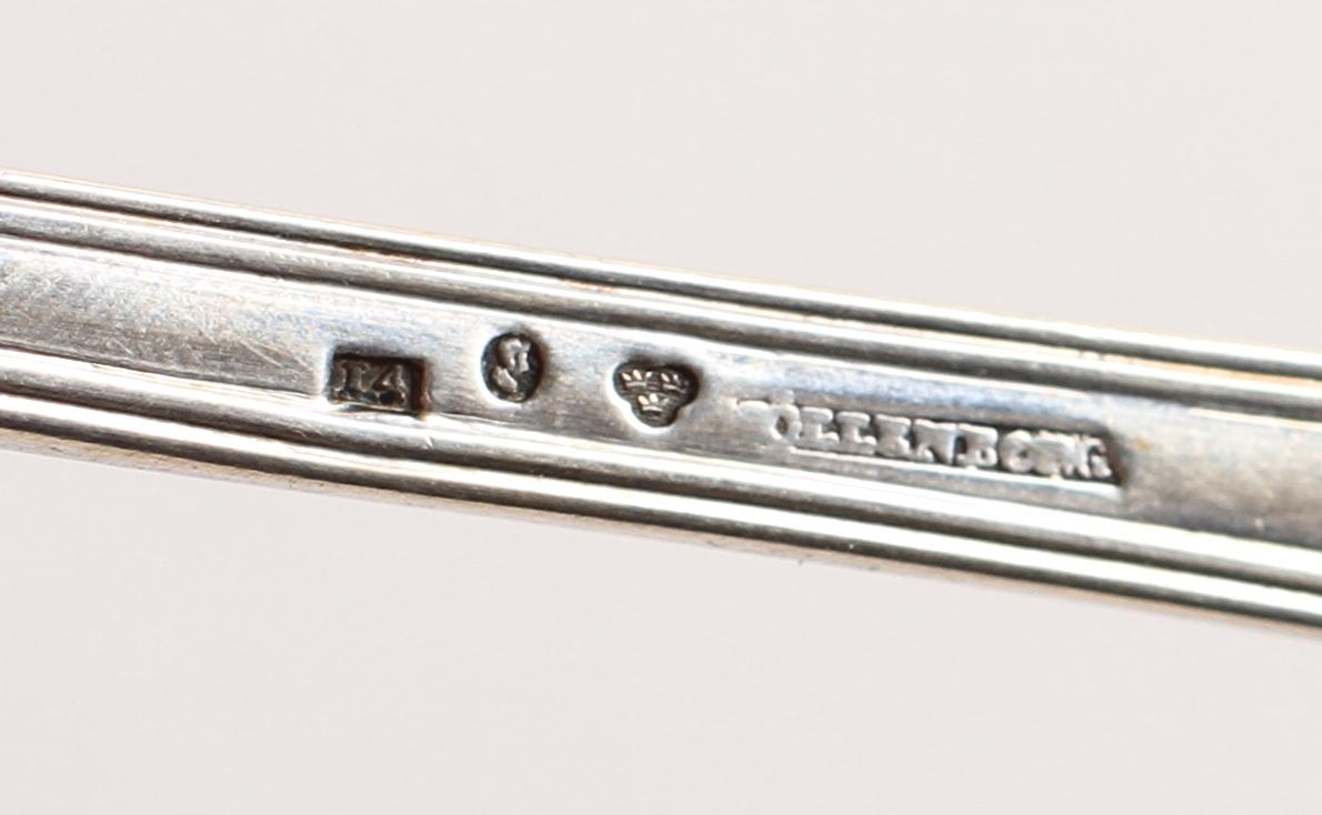 BESTICK, 12 st, silver, 1800-tal. Tot vikt. 835 gram.
