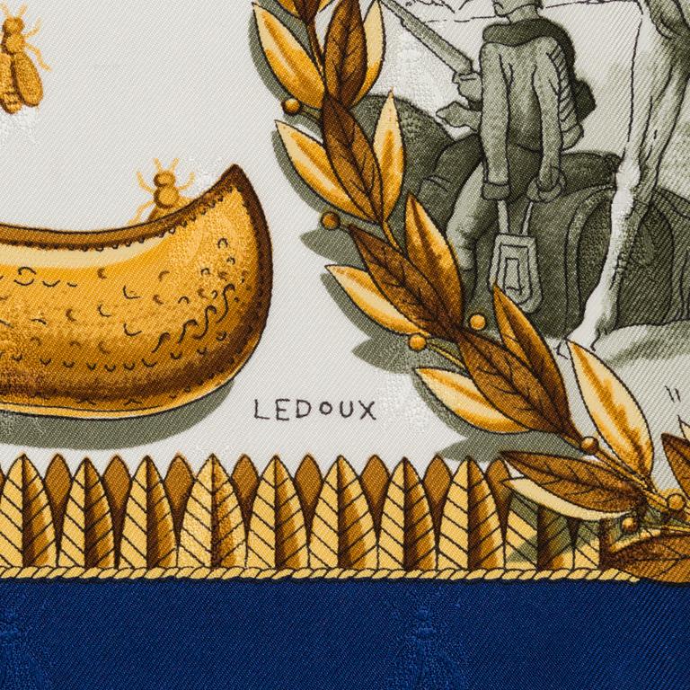 SCARF, silk, 'Napoleon', Hermès.