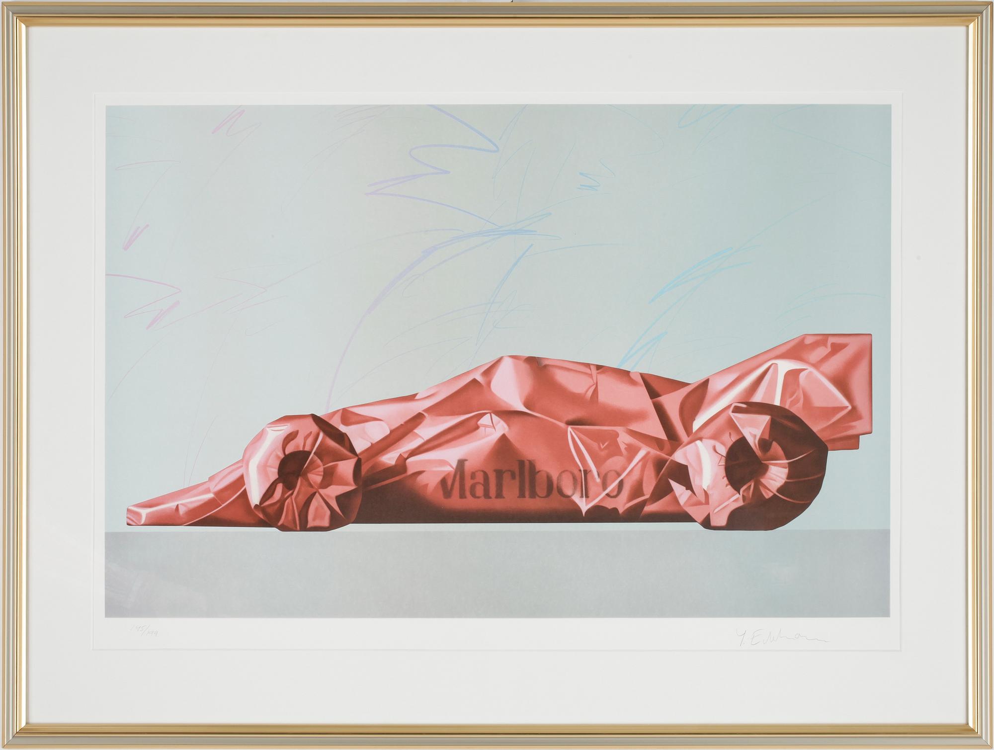 YRJÖ EDELMANN, färglitografi, sign o numr 145/199.