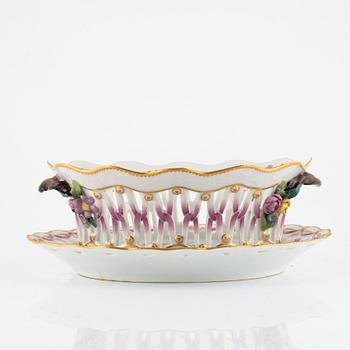 A Royal Copenhagen 'Juliana Marie' chesnut basket, 20th century.