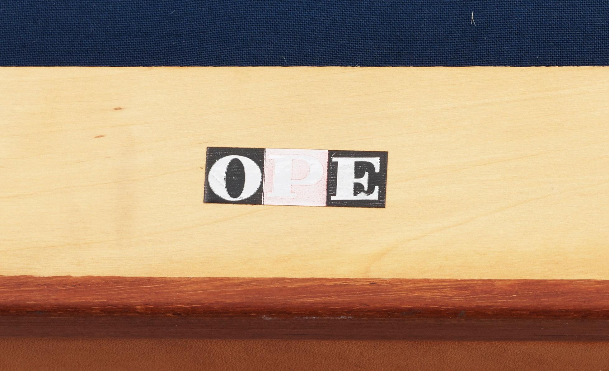 FÅTÖLJER, ett par, Ib Kofoed-Larsen, OPE möbler, Jönköping. 1900- talets andra hälft.