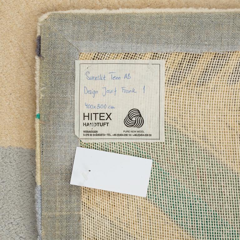 Josef Frank, A CARPET, "Matta nr 1", hand tufted, ca 395 x 297,5 cm. Made by Hitex for Svenskt Tenn.