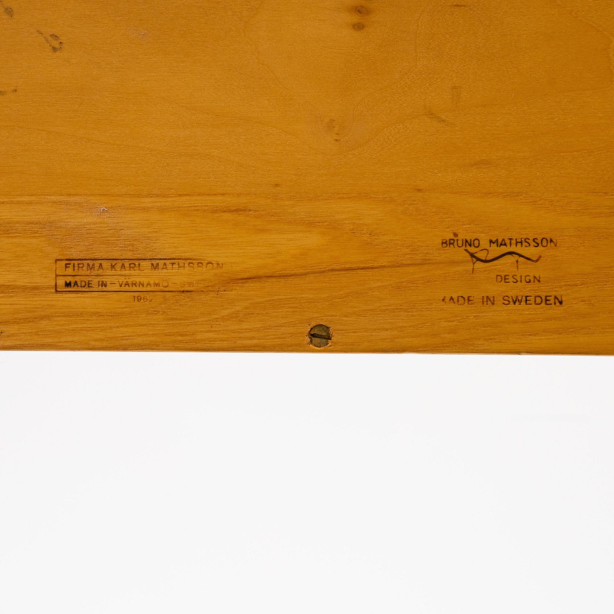 Bruno Mathsson, läsbord, Firma Karl Mathsson, Värnamo 1962.