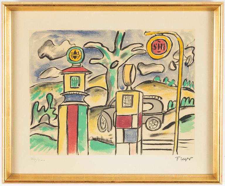 Fernand Léger, after, a lithograph in colours, 1959, signed in the print and numbered 264/300.