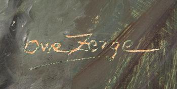 Owe Zerge, olja på pannå signerad.