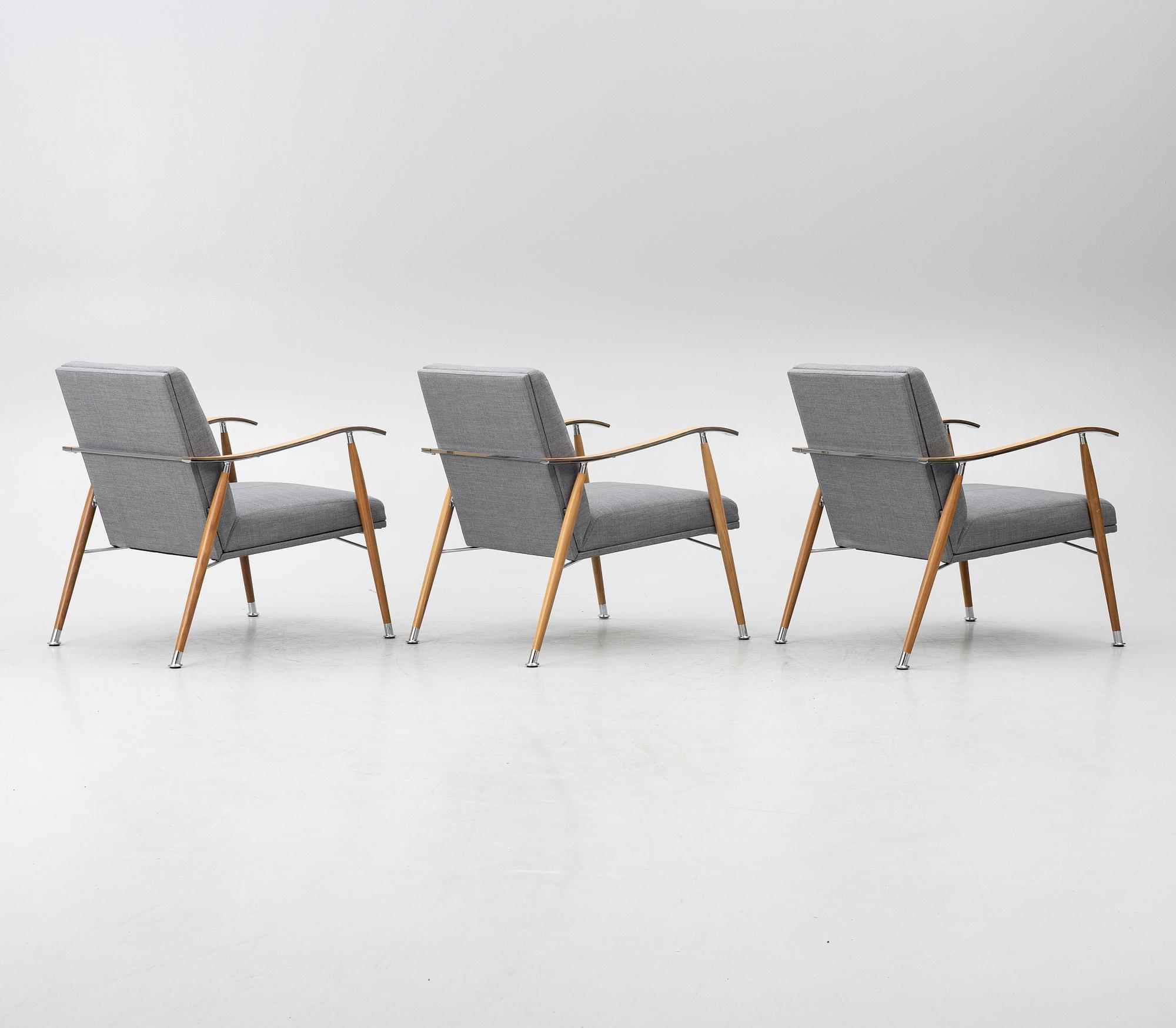 Gunilla Allard, three armchairs, 'Sahara', Lammhults.