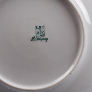 MAT- samt KAFFESERVISDELAR, 61 st, porslin. Lidköping.