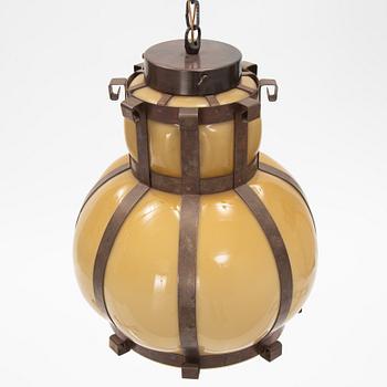 A Pair of Swedish Ceiling Lights, Tyringe Konsthantverk, Mid 20th Century.