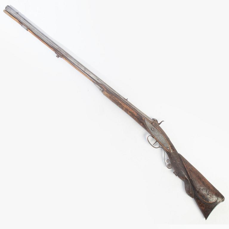 Percussion rifle, for hunting, second half of the 19th century.