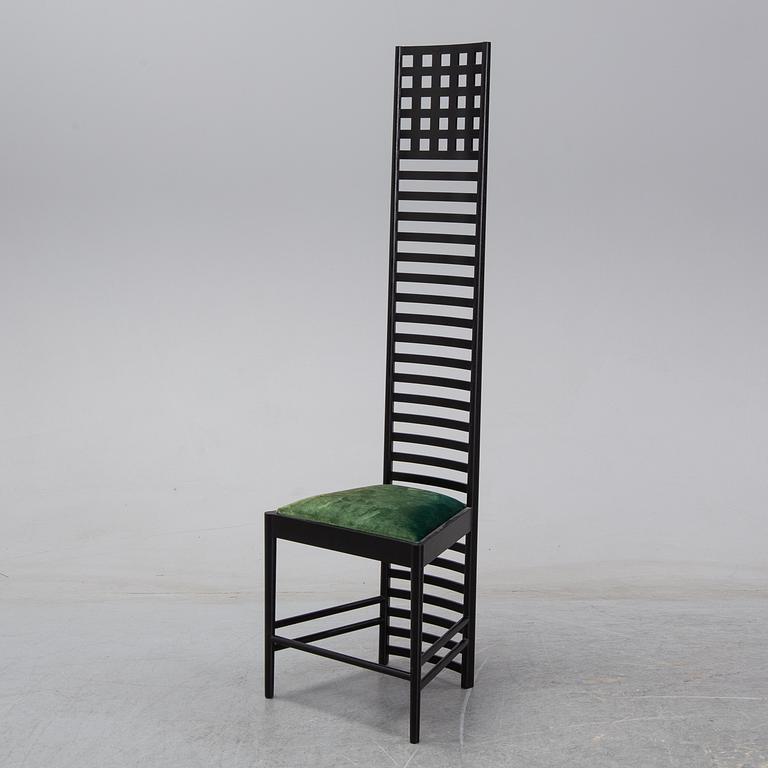 CHARLES RENNIE MACKINTOSH, a Hill house 1 chair for Cassina.