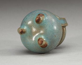 A Chün glazed tripod censer, Song dynasty.