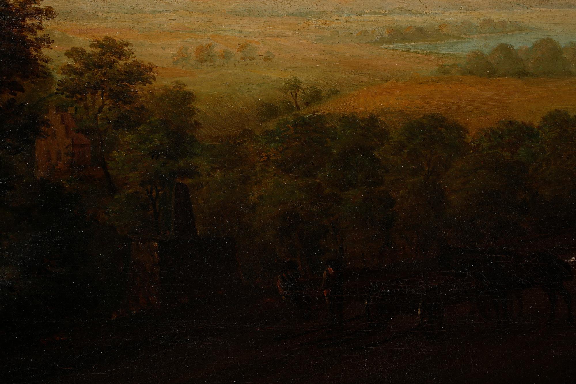 OKÄND KONSTNÄR, olja på duk, 1800-tal.