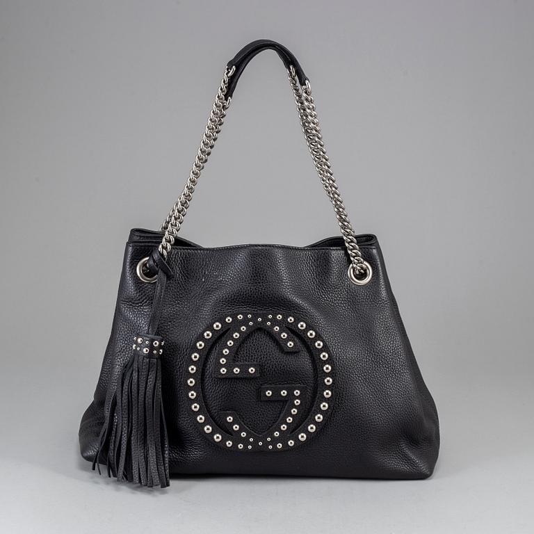 GUCCI, 'Soho' leather bag.
