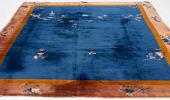 A Chinese art deco carpet, c. 327 x 278 cm.